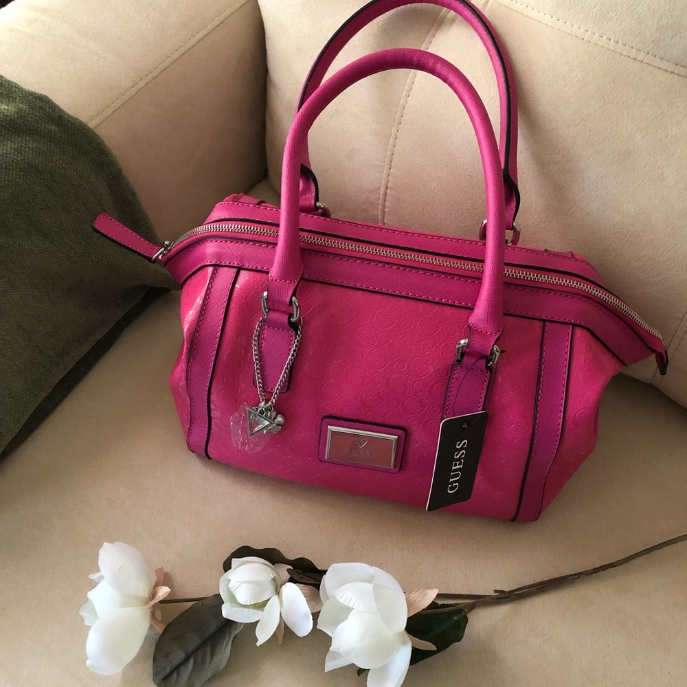 Hot pink Guess shoulder bag! NWT